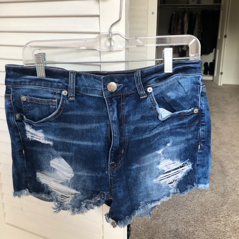 AE Distressed Jean Short Shorts